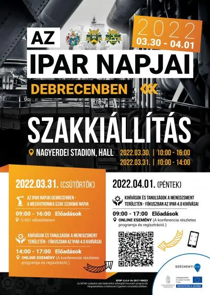 AZ IPAR NAPJAI DEBRECENBEN 2022. 03.30-04.01.